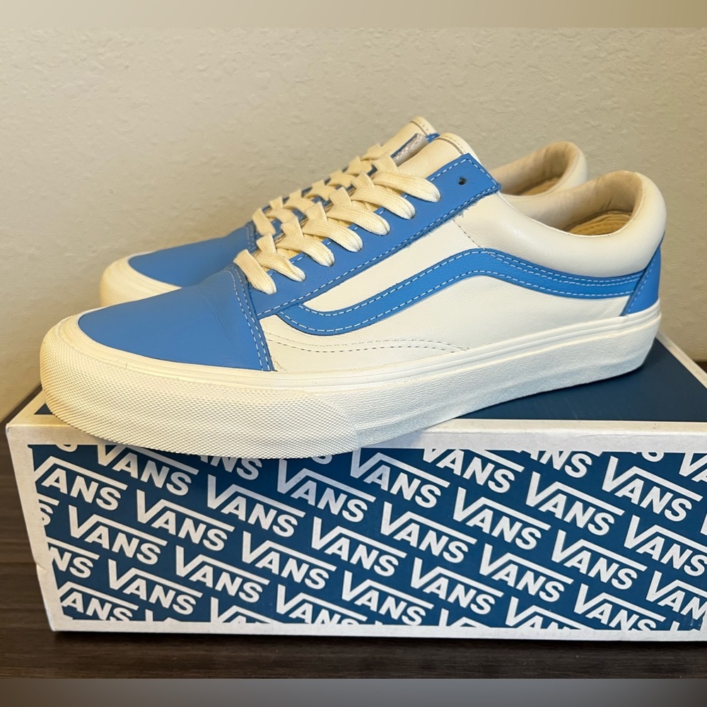Vans Old Skool Vault LX (Leather) Bonnie Blue/Marshmellow Men’s Size 11